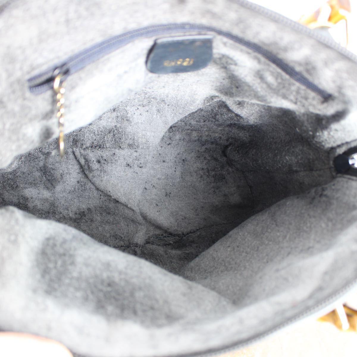 GUCCI BAMBOO LEATHER HAND BAG MADE IN ITALY/グッチバンブーレザー