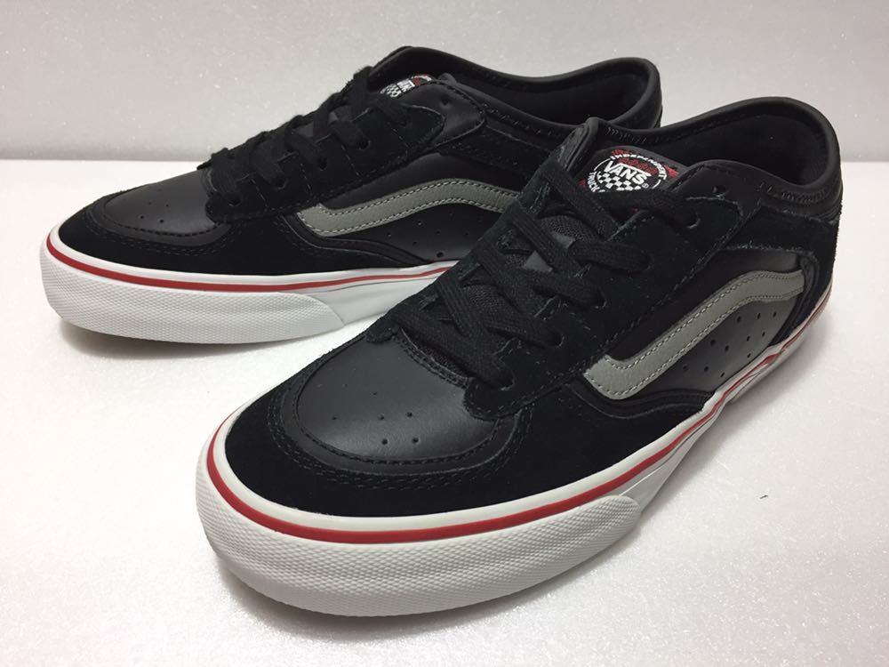  excellent!! VANS Vans ROWLEY PRO INDEPENDENT BLACK 25.5cm us 7.5 Jeff * lorry Pro black white skate Independent collaboration limited goods 