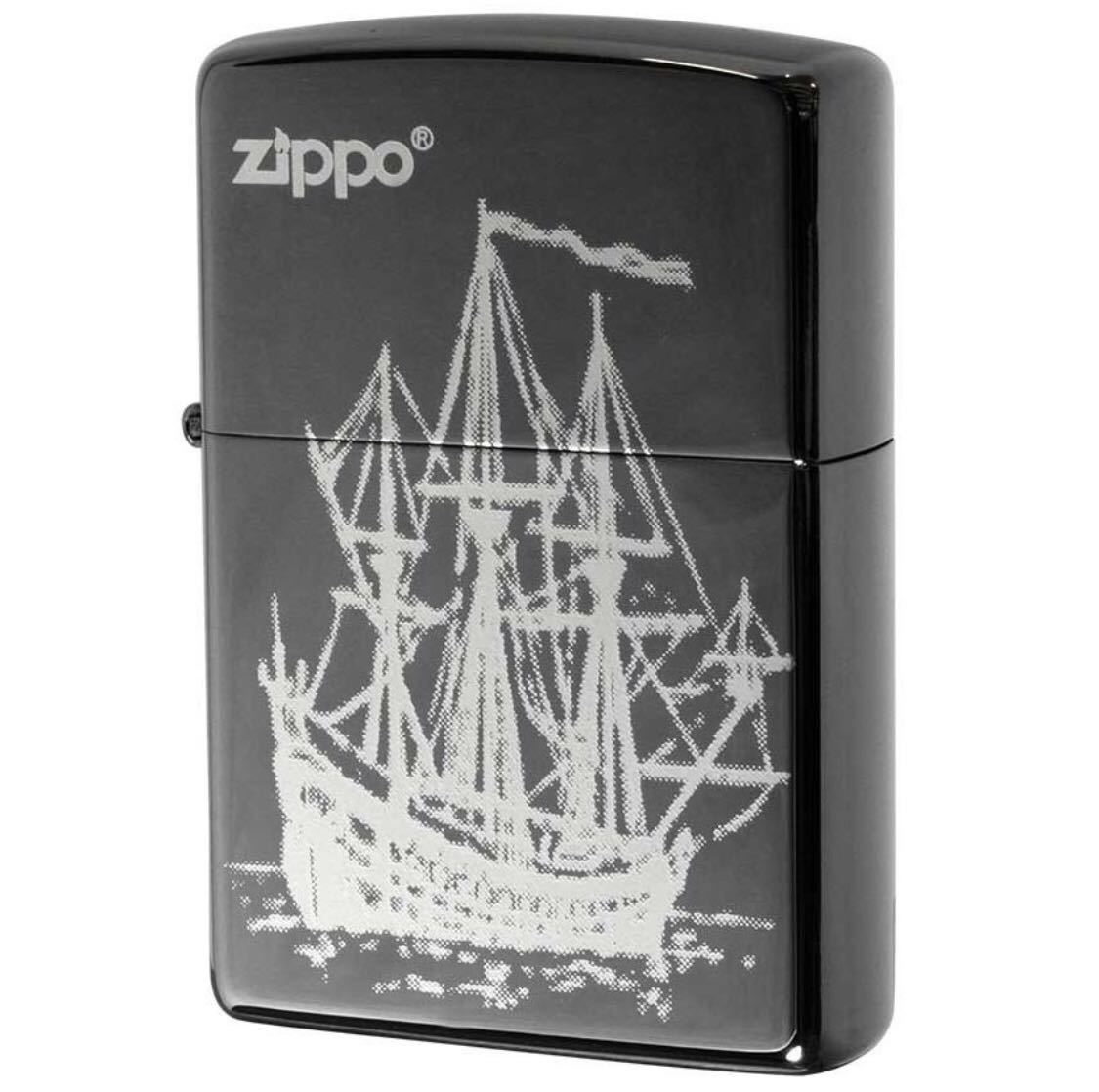 【新品】ZIPPO ジッポ ライター ⑭ メンズ レディース 帆船 シルバー ガンメタ_画像2