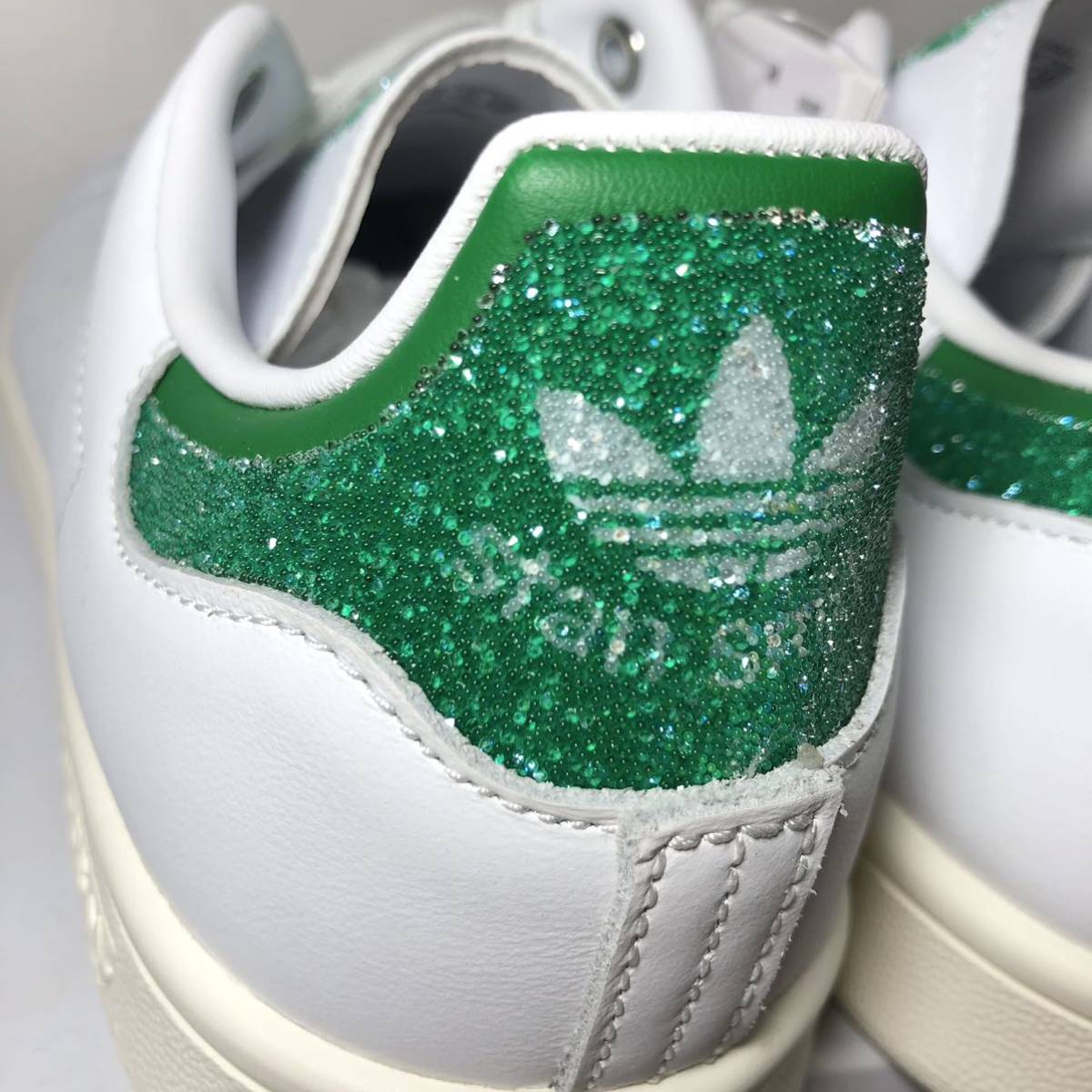 ミスの adidas - 新品24.5アディダススタンスミス白×緑の通販 by Re