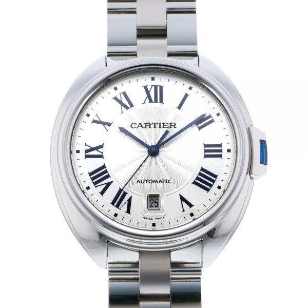 カルティエ Cartier クレ ドゥ WSCL0007 お年玉セール特価 中古 腕時計 最上の品質な メンズ シルバー文字盤