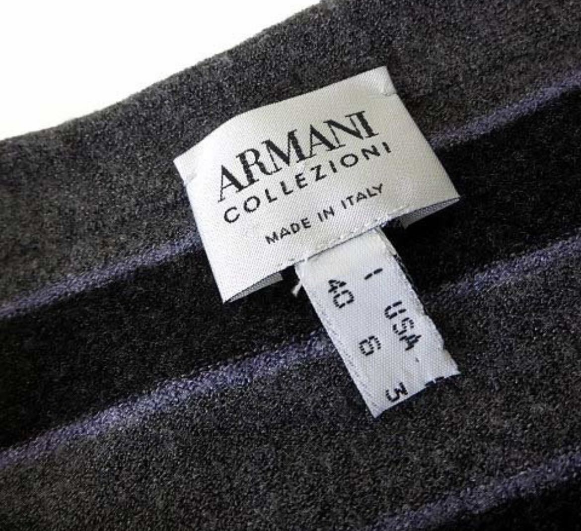 美品アルマーニ コレツィオーニ ARMANI ニットカットソーノースリーブ_画像5