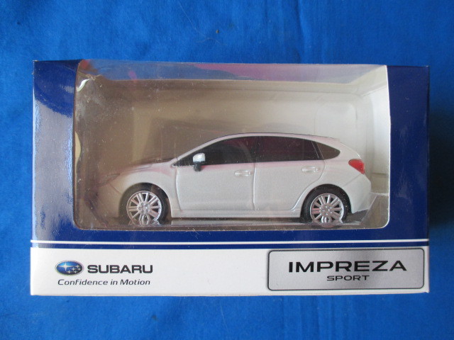 プルバックカー 1/40 スバル インプレッサ 白系 SUBARU ミニカー