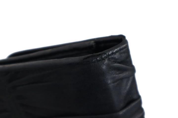 PRADA プラダ 長財布 ギャザー レザー 定価88000円 黒 | mangement-and