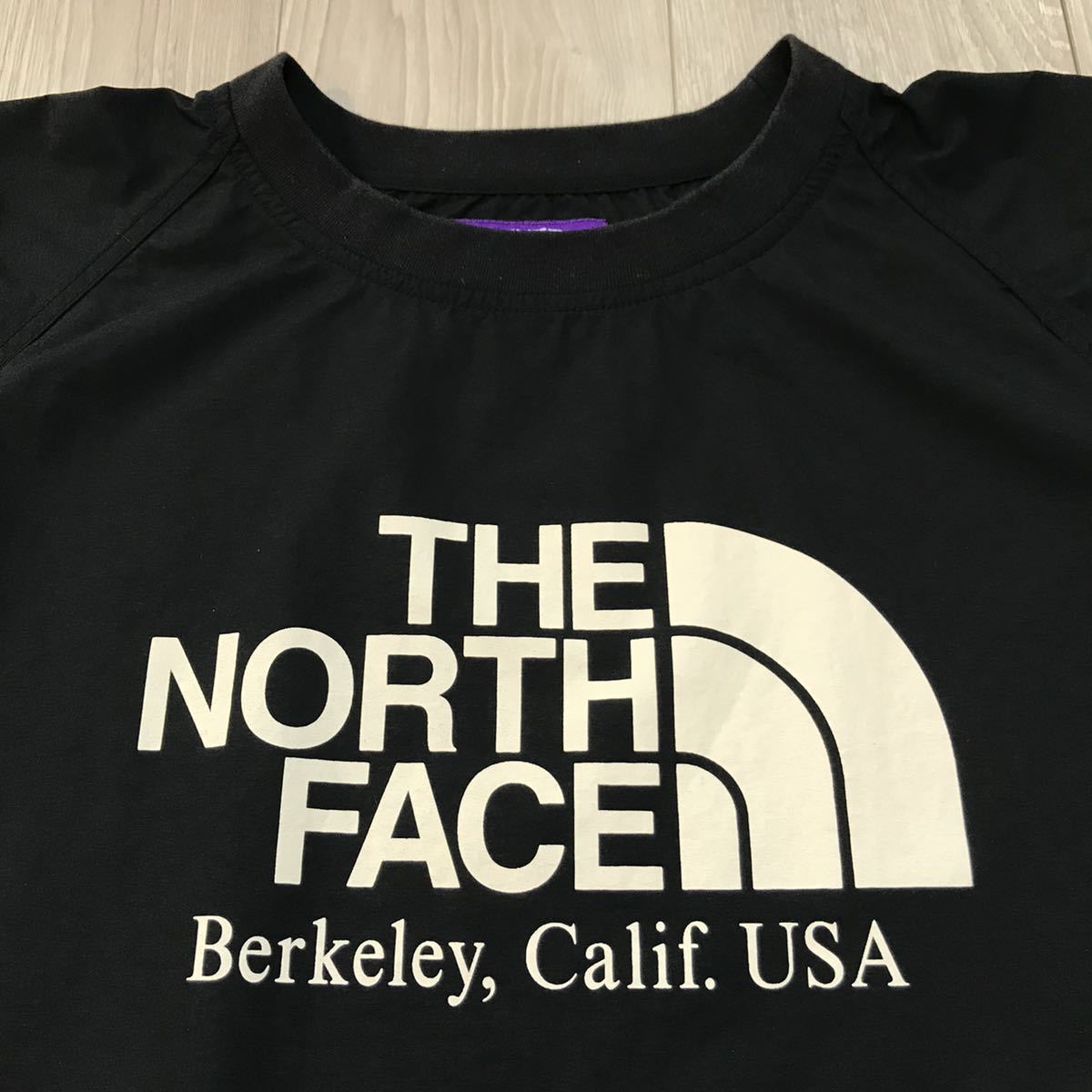 XL大きいサイズTHE NORTH FACE PURPLE LABELノースフェイスBEAUTY&YOUTHパープルレーベル 別注 ナイロンTシャツunited arrowsブラック 黒