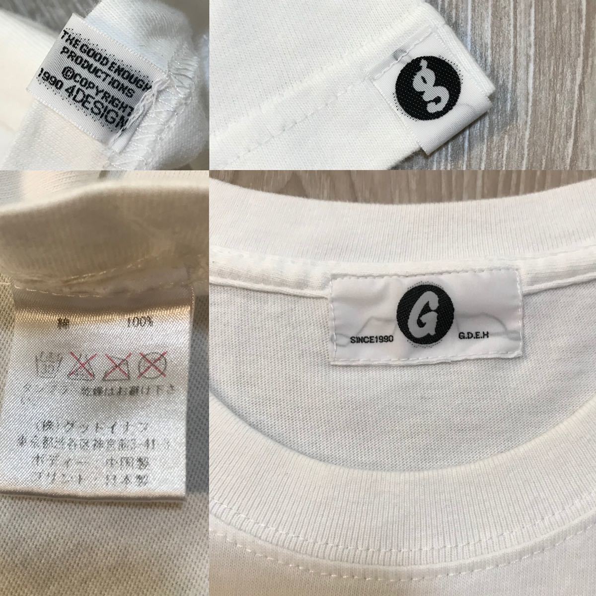 GOODENOUGHグッドイナフGEビンテージTシャツGDEHコンテナBOX ホワイト