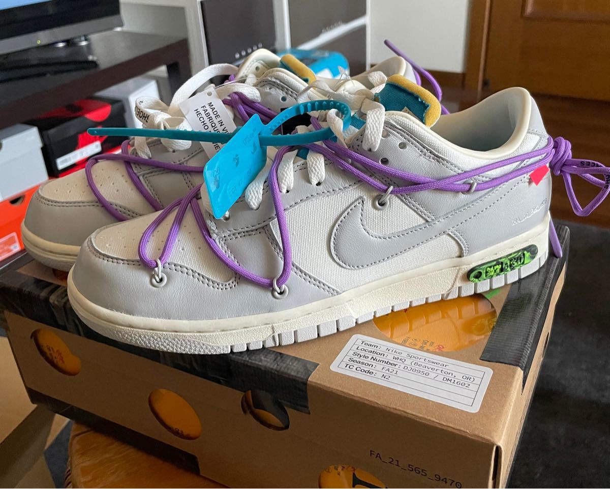 PayPayフリマ｜OFF-WHITE × NIKE DUNK LOW 1 OF 50 47 ナイキ オフ 