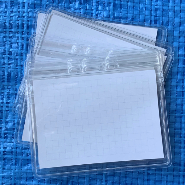 名刺用ケース ヨコ特大 ソフトタイプ チャック式 中紙寸法97x69(mm) 6枚セット_画像1