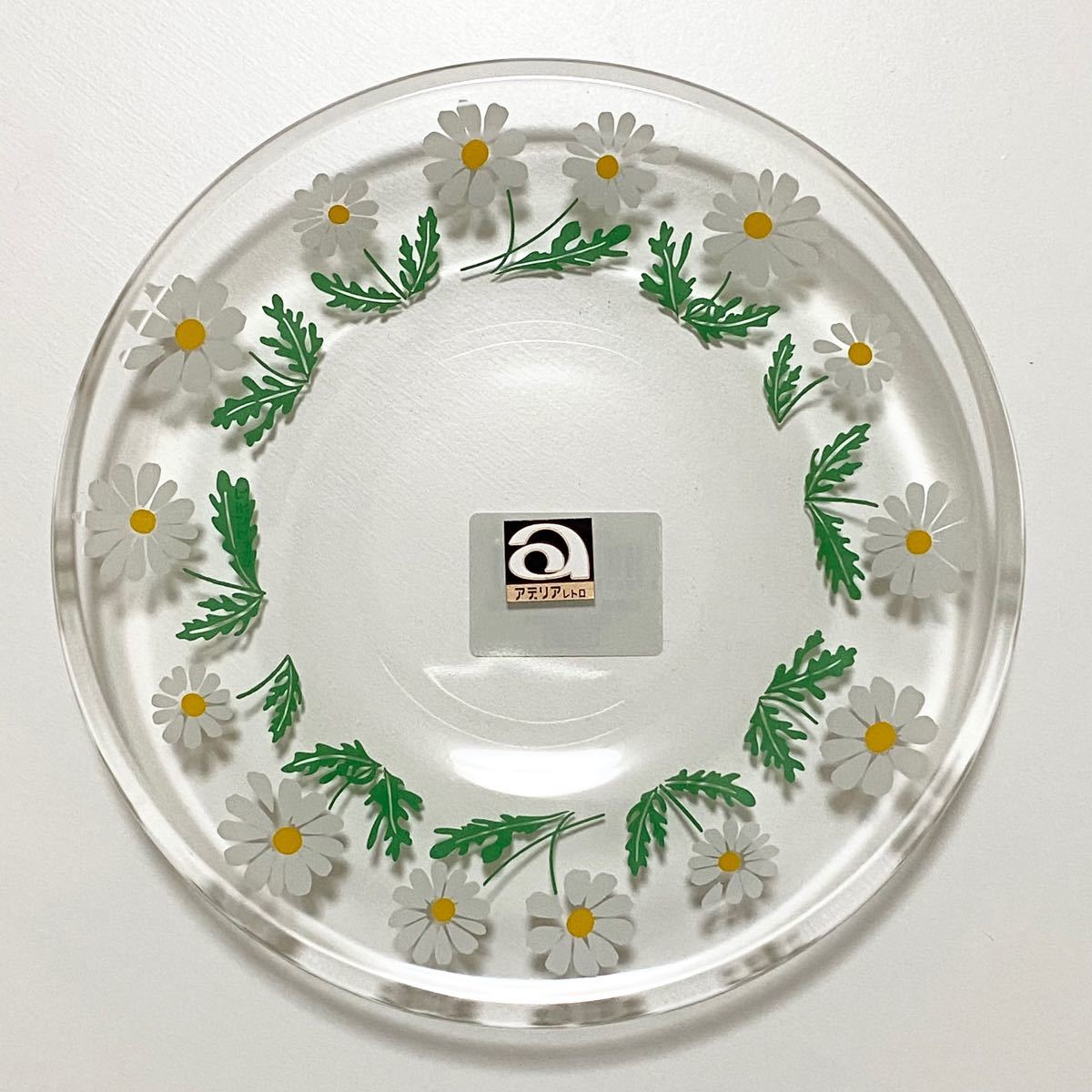アデリアレトロ　プレート150 野ばな ガラスプレート お皿 日本製 昭和