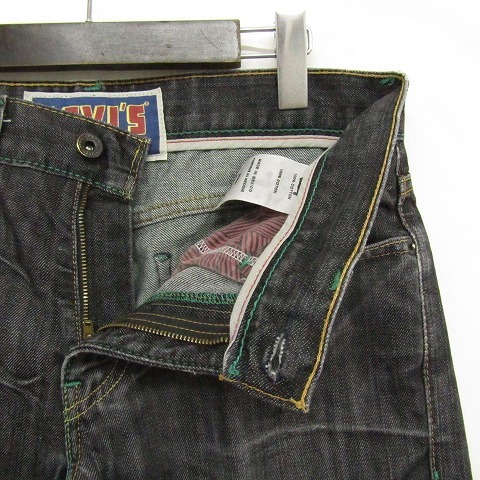 511 サイズ W32 L34 リーバイス デニム パンツ ボトムス ジーンズ ジーパン LEVI'S ブラックデニム 古着 1AU1333_画像4