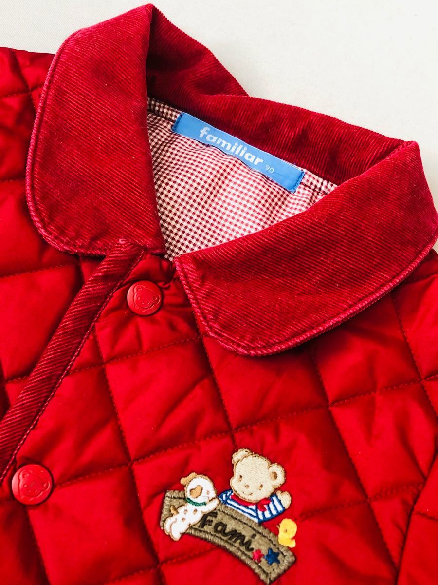 ファミリア  コート90 赤 アウター ベビー服(女の子用)  ~95cm ベビー・キッズ アウトレット オンライン