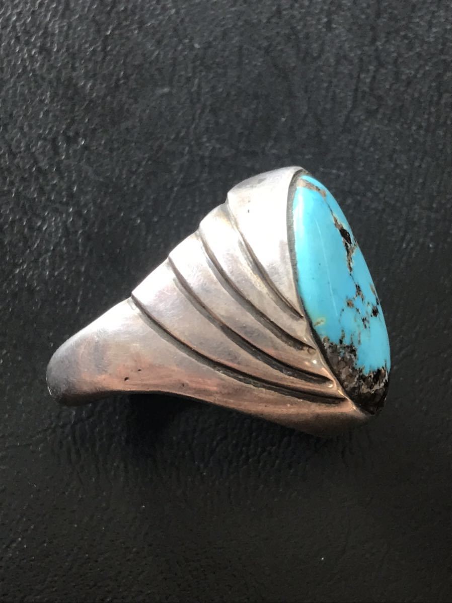 NAVAJO 【OLD PAWN】1960~70's Blue Gem Turquoise ブルー NAVAJO 【OLD PAWN】1960~70's Blue Gem Turquoise ブルー