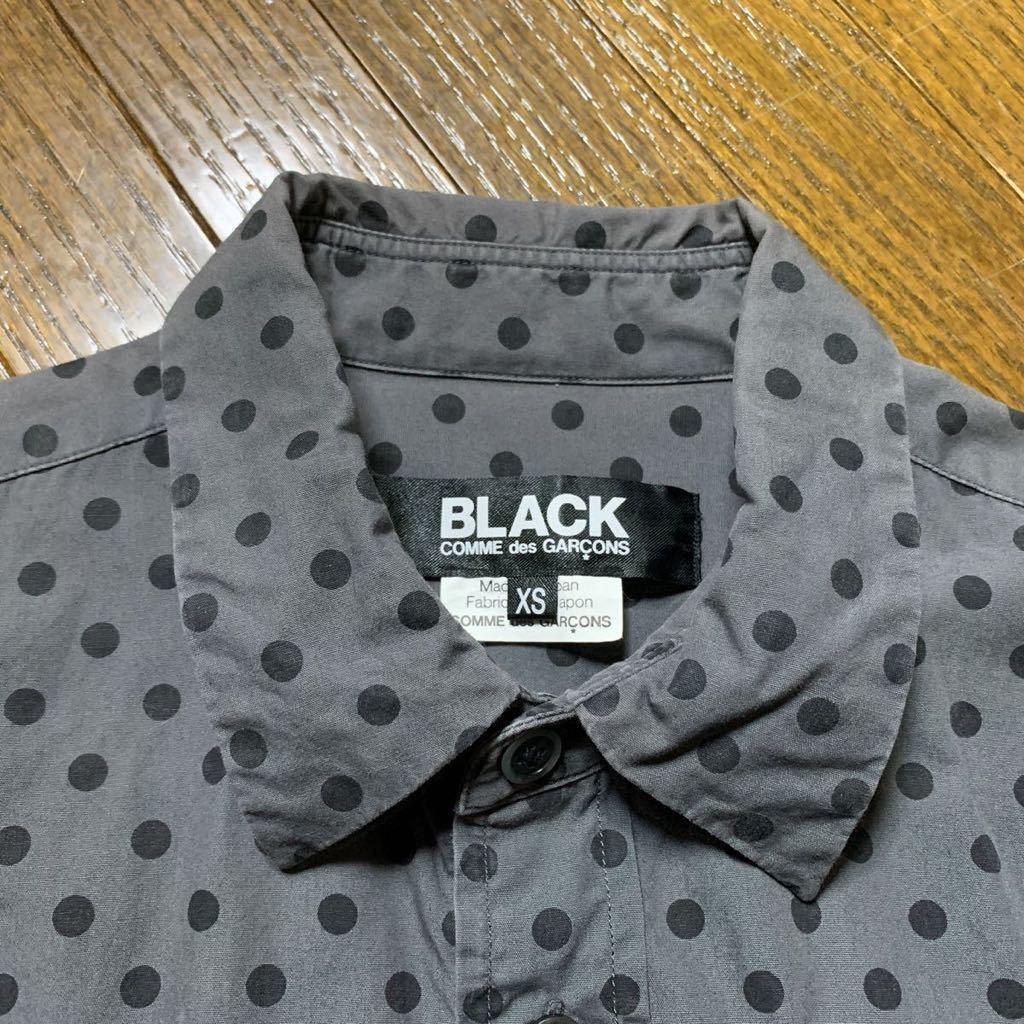 COMME des GARONS BLACK COMME des GARONS グレードット柄長袖シャツ_画像5