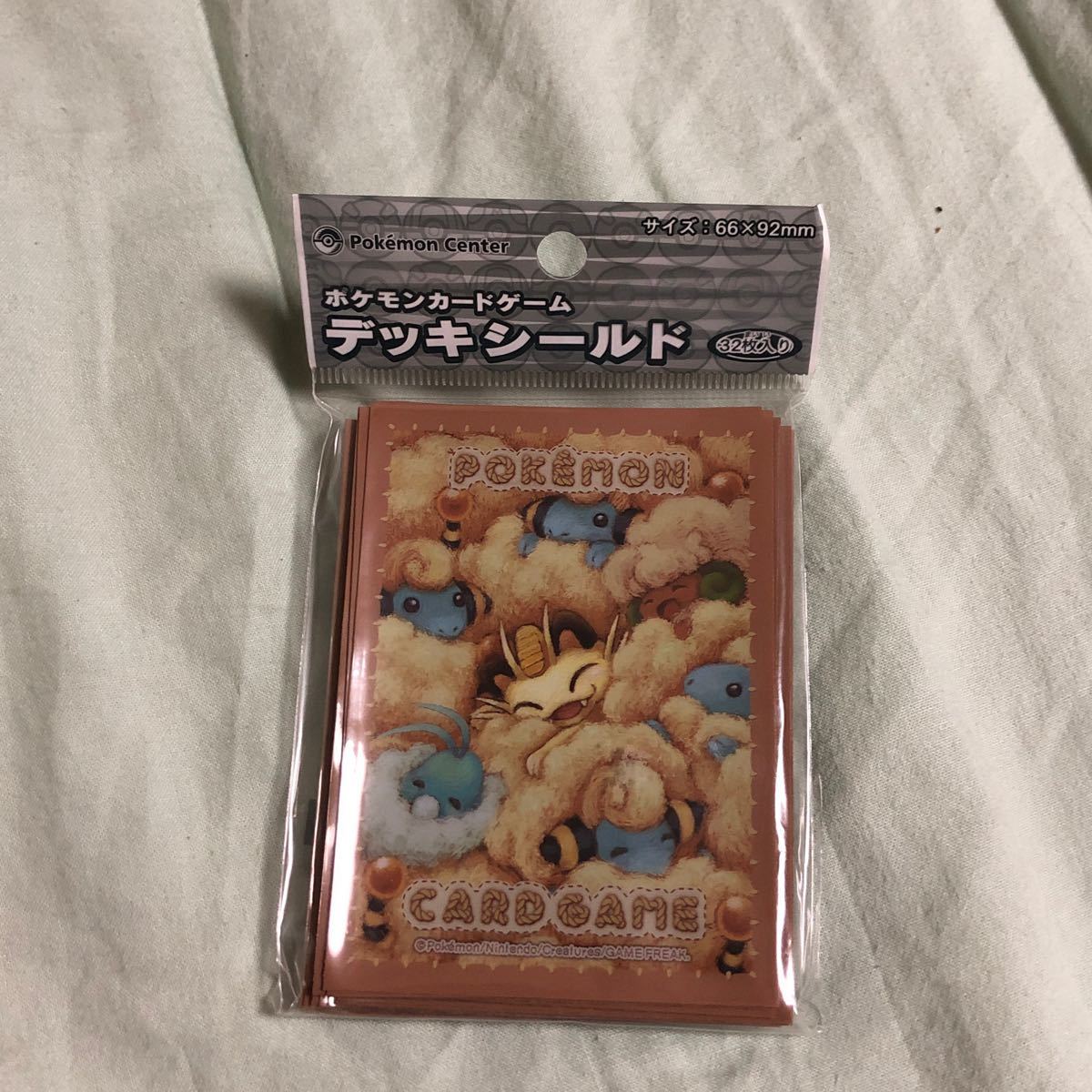 デッキシールド ポケモンカードゲーム ポケモンカード ポケカ メリープ ニャース もふもふ ポケモンセンター ポケカスリーブ