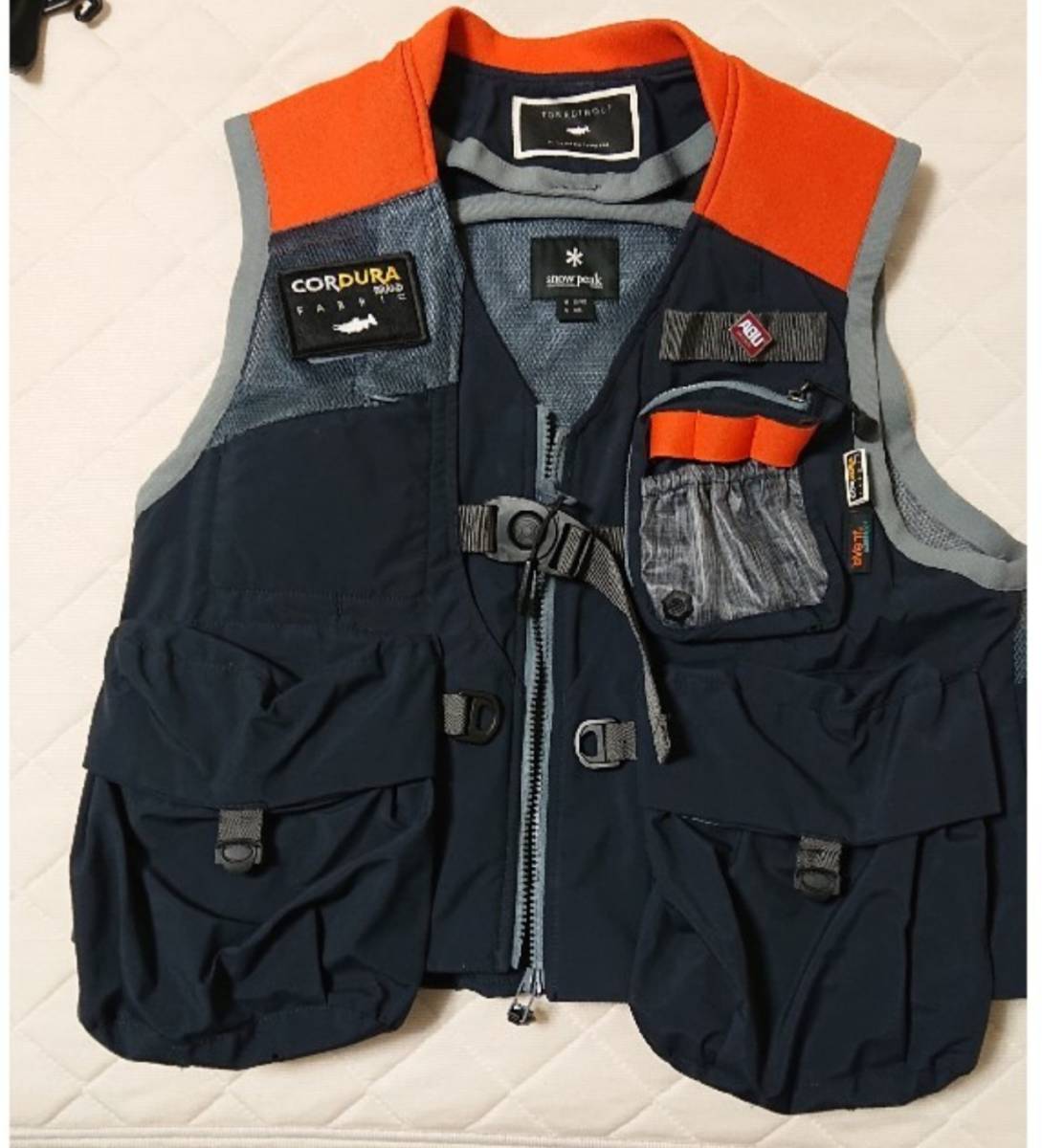 SnowPeak×TONEDTROUT フィッシングベスト 2way シムス SIMMS