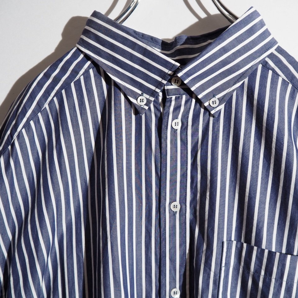 S1547P ▼DARKPARK ダークパーク▼ NATHALIE STRIPED オーバーサイズ シャツ ネイビーストライプ / MUSE de Deuxieme Classe購入_画像2
