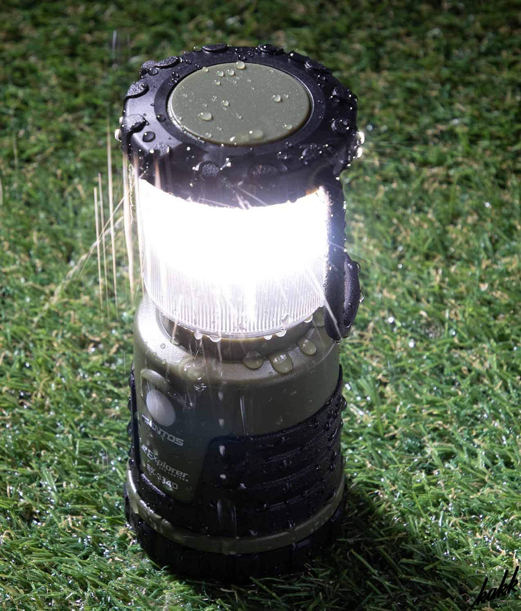 【キャンドルモード搭載】 LED ランタン 超軽量 3段調光機能 電池付属 防水 防塵 ビルトインフック 緊急 非常用 キャンプ アウトドア_画像1