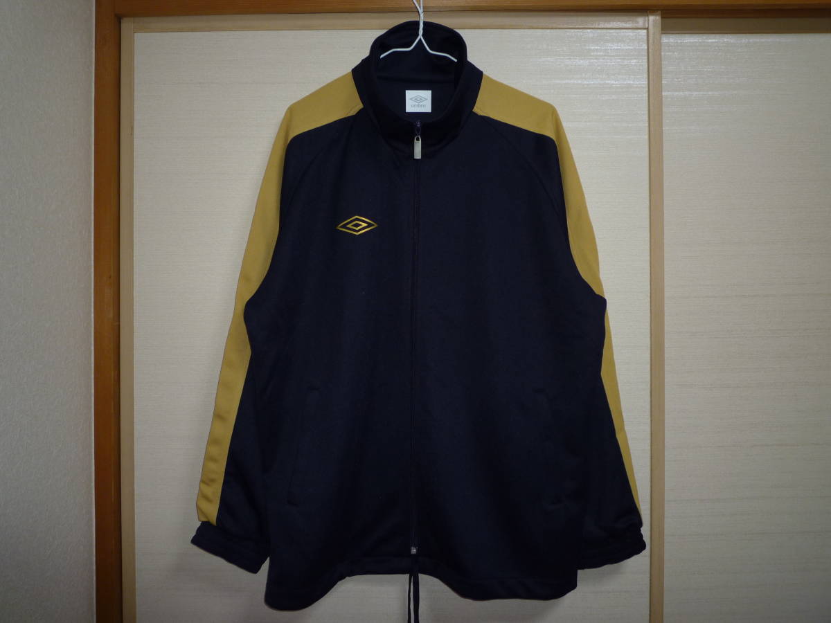 アンブロ ジャージジャケット紺金 Lサイズ