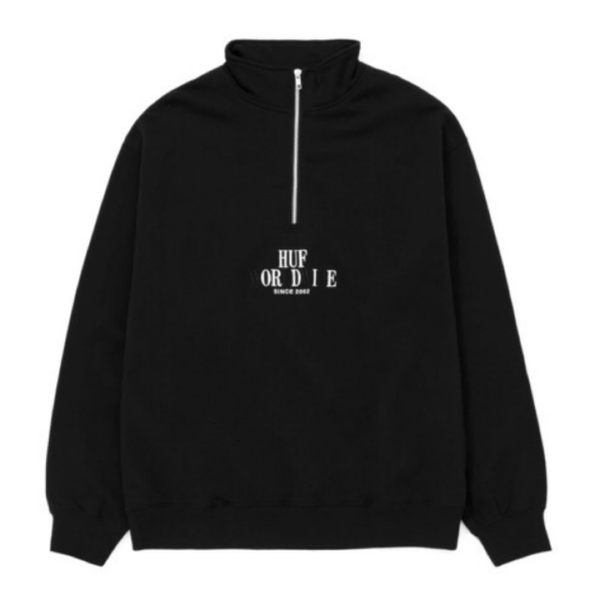 スウェット HUF OR DIE ZIP FLEECE / HUF ハーフジップ フリース / オンラインストア限定アイテム
