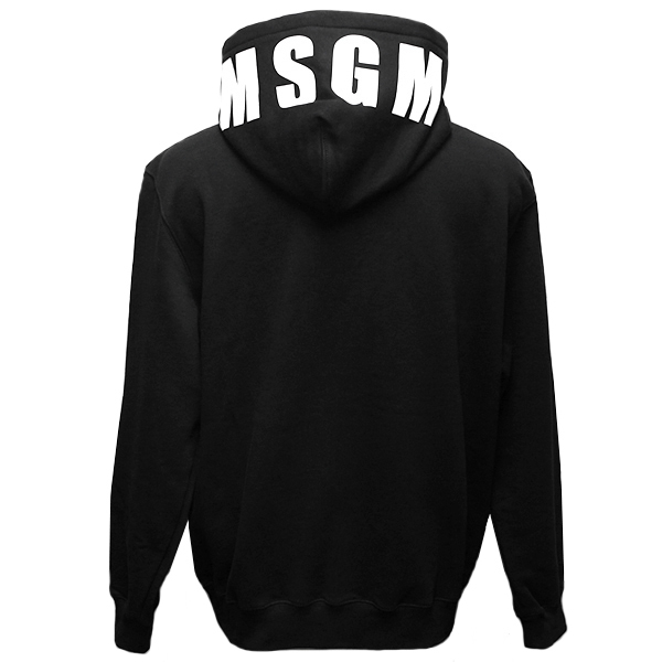 MSGM パーカー メンズ エムエスジーエム プルオーバー スウェット 裏起毛 サイズS 2940MM165 新品_画像3