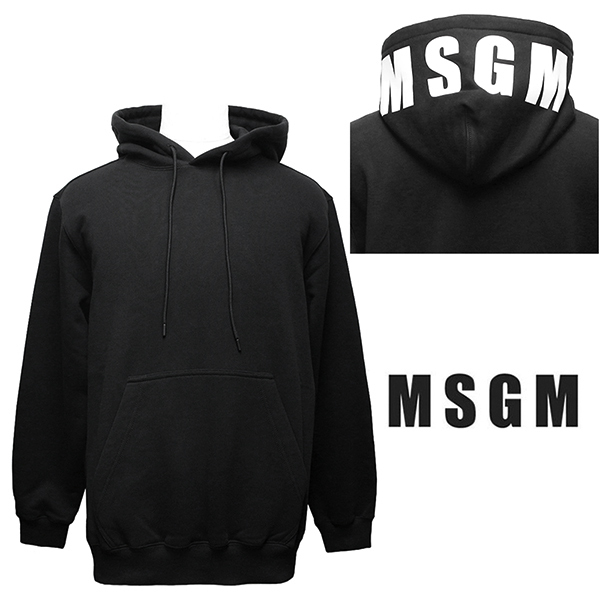 MSGM パーカー メンズ エムエスジーエム プルオーバー スウェット 裏起毛 サイズS 2940MM165 新品_画像1