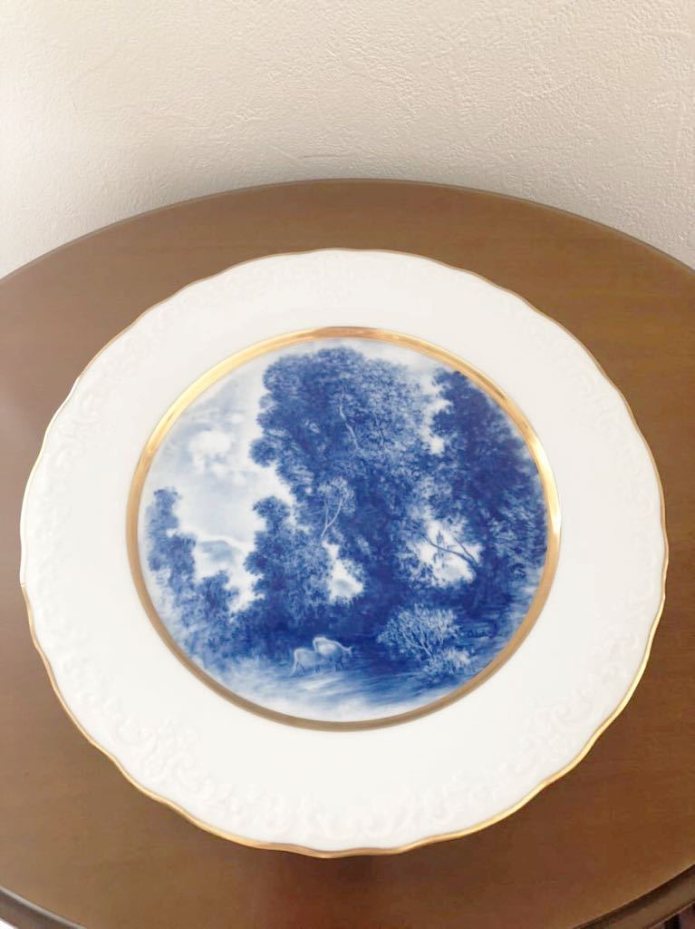 ノリタケ スタジオコレクション 飾り皿 中島音次郎サイン 美品|代購幫