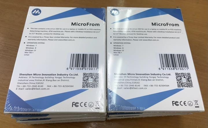 新品未使用　Microfrom SSD256GB 10個セット　送料無料保証３ケ月