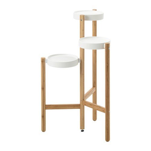 IKEA plan to stand SATSUMAS bamboo, 78cm white postage Y750!