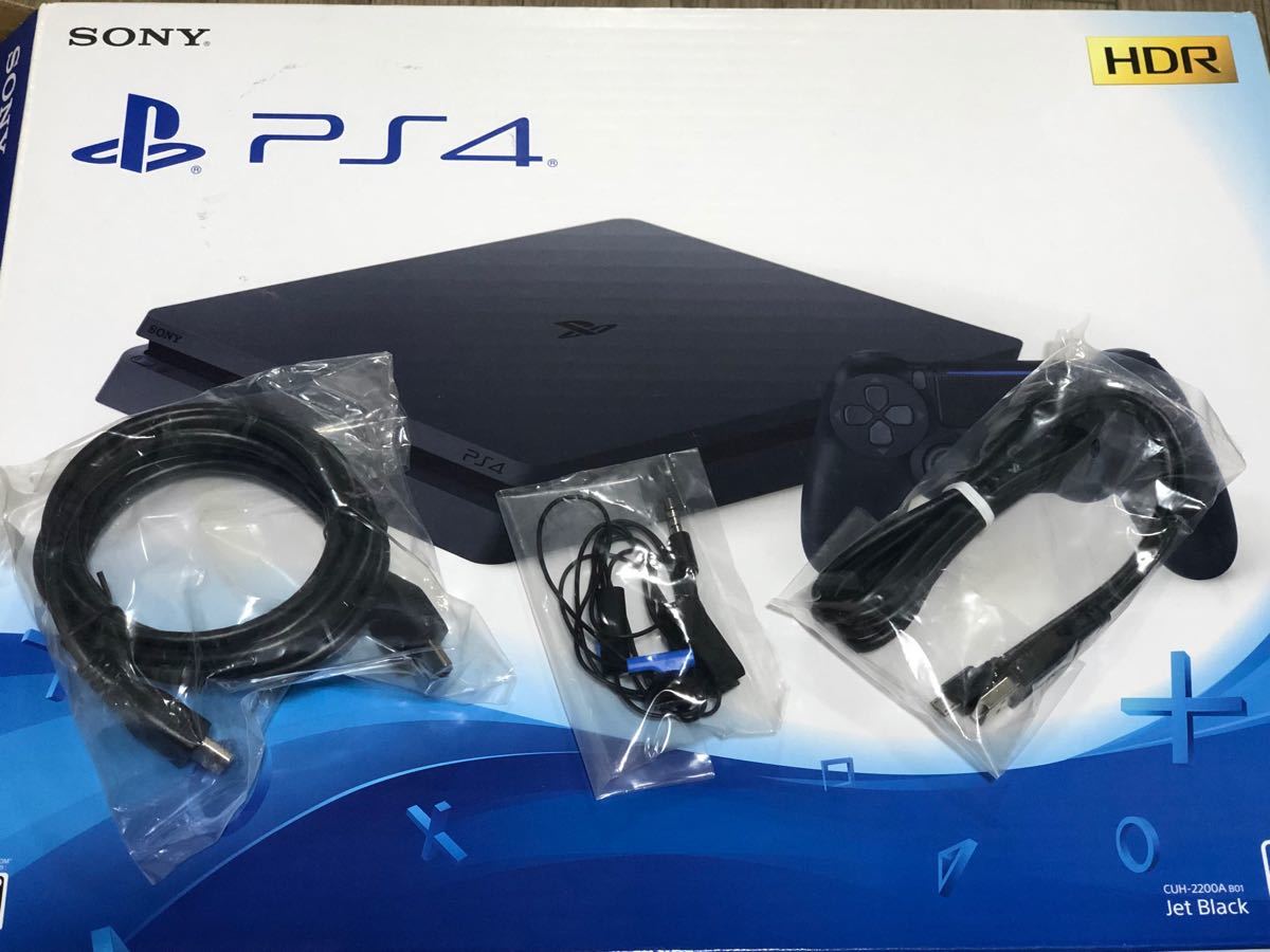 PS4本体 PlayStation4 PS4 ジェット・ブラック プレイステーション4 CUH-2200AB01 おまけあり