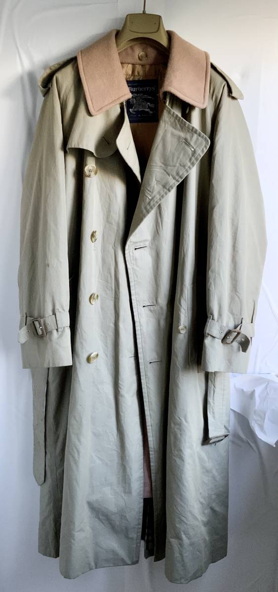 完品 別注 Trench21 バーバリー 一枚袖 コットン100% 38サイズ カーキ