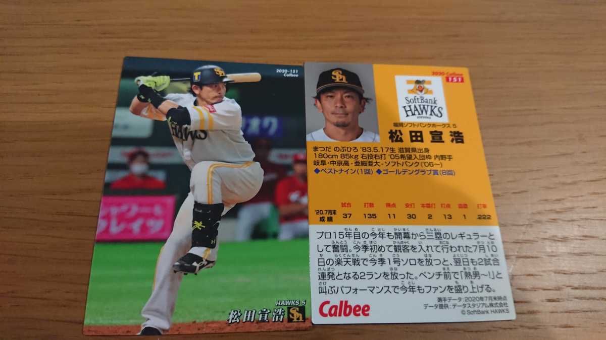 カルビー プロ野球チップス 第3弾 2020 ソフトバンク 松田 同梱発送可能_画像1