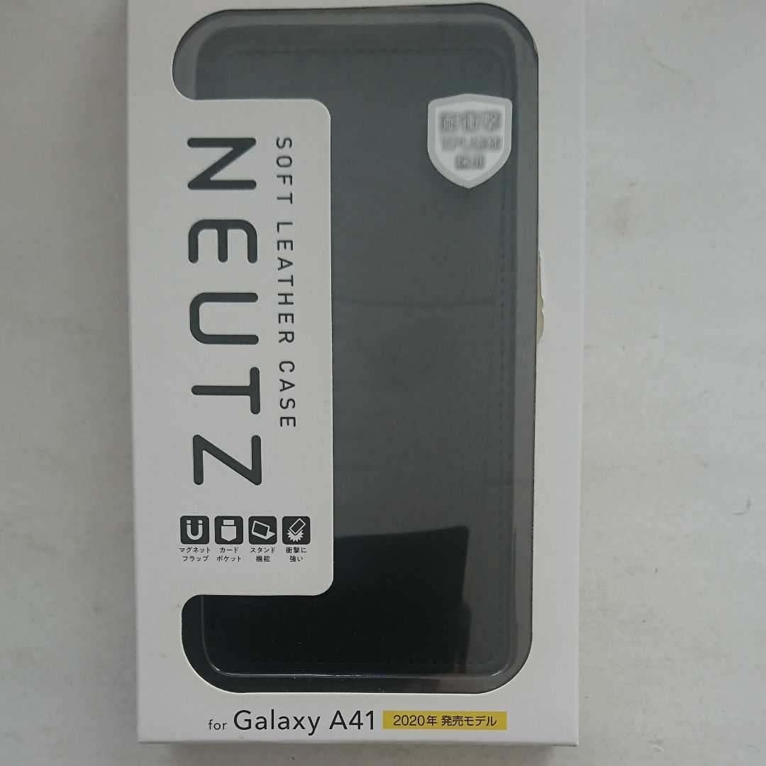 Galaxy A41 ソフトレザーケース スタンド機能 カードポケット 衝撃に強い 耐衝撃 ブラック｜PayPayフリマ