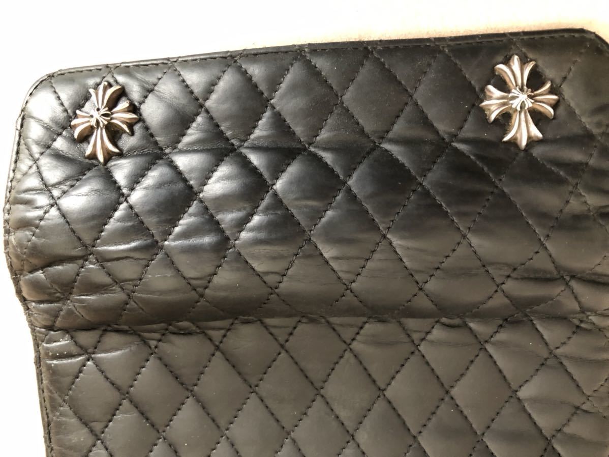 クロムハーツキルティングウォレット長財布正規品chrome hearts | www