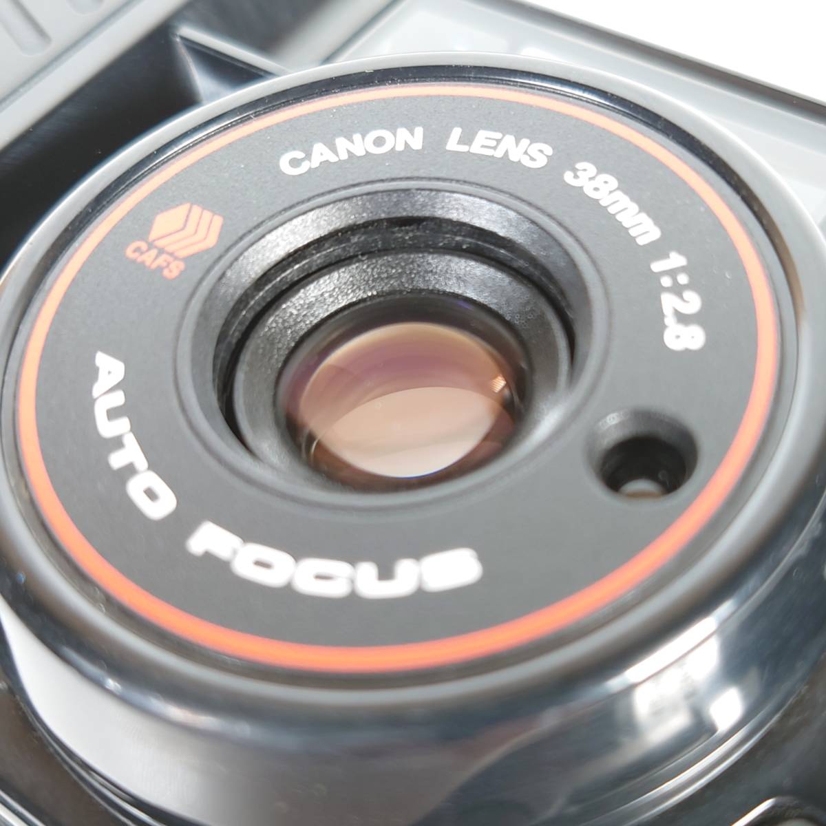 ストロボ・シャッターOK Canon Autoboy 2 QUARTZ DATE コンパクトフィルムカメラ 38mm F2.8 キヤノン オートボーイ 現状品_画像7