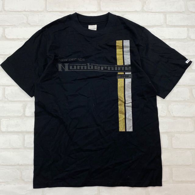 ナンバーナイン ニューディケイド Tシャツ 黒 サイズ3 90年代ビンテージ_画像1