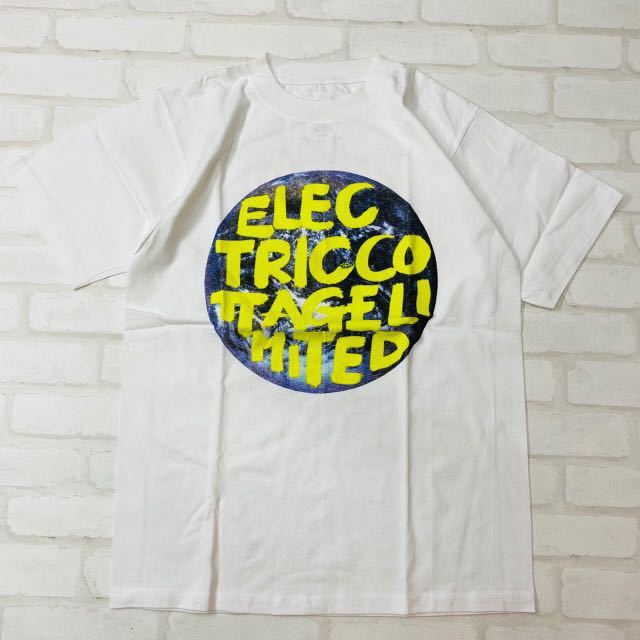 エレクトリックコテージ アース 地球ロゴ 初期Tシャツ 白 M 90年代 