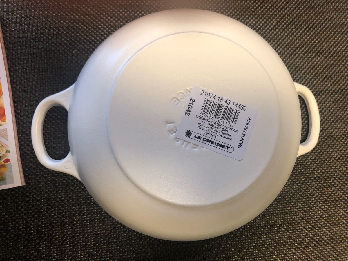 ルクルーゼ マルミット 18cm コットン 白 LE CREUSET ル ルクルーゼ マルミット 18cm コットン 白 LE CREUSET ル