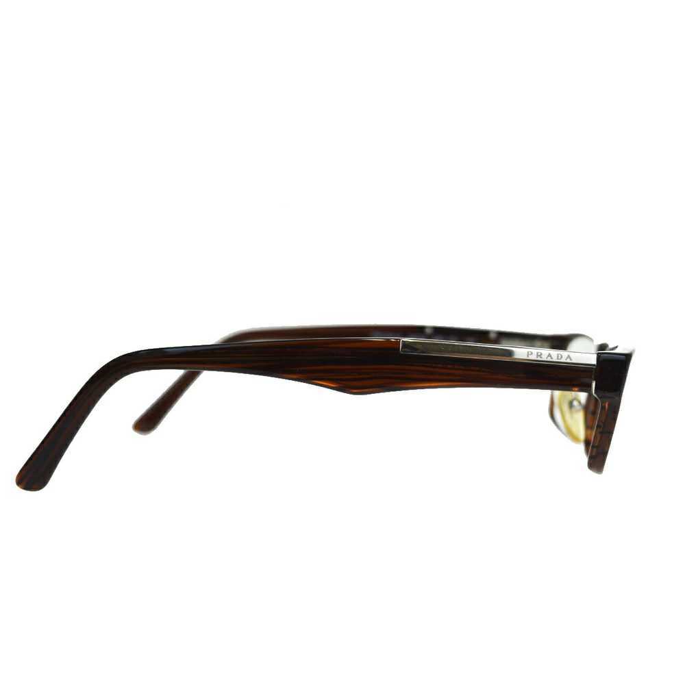 【美品】PRADA プラダ VPR01M-N Eyeglasses Brown 眼鏡 伊達 サングラス_画像2