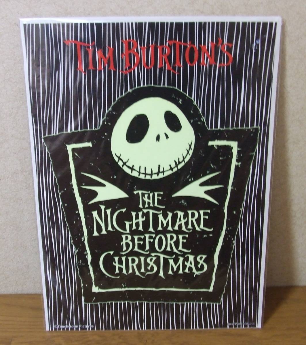 ナイトメアー ビッフォークリスマス TIM BURTON'S THE NIGHTMARE BEFORE CHRISTMAS 2種 各1枚 検/おばけがいこつ_画像3