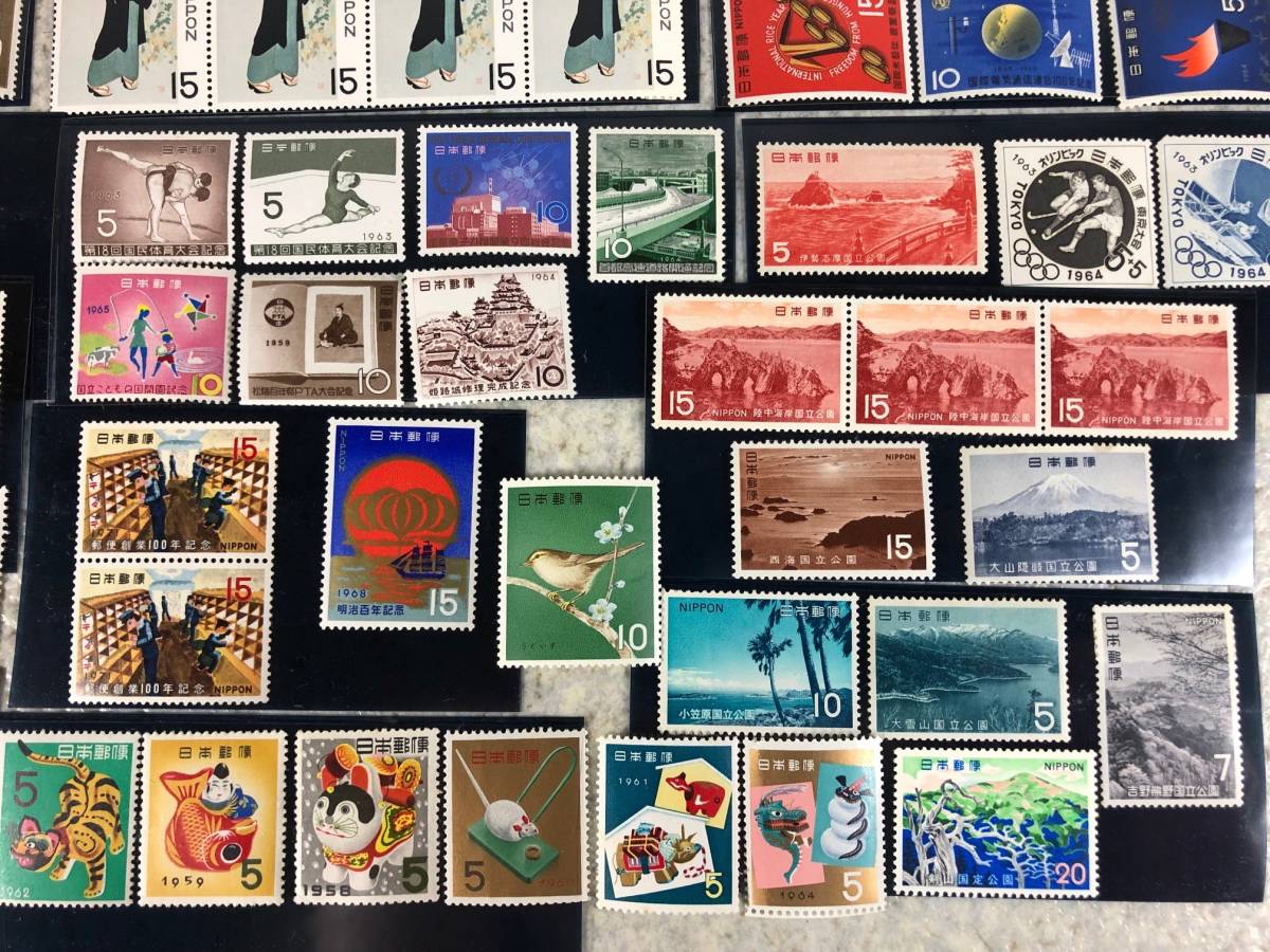 ☆未使用切手 ￥６９１・ 消印切手（第18回オリンピック競技大会記念）・EXPO70 海外切手_画像4