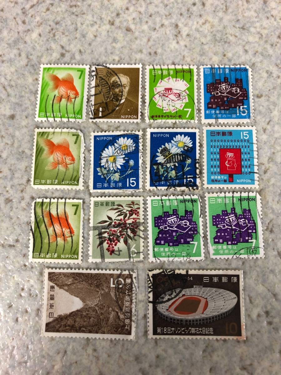 ☆未使用切手 ￥６９１・ 消印切手（第18回オリンピック競技大会記念）・EXPO70 海外切手_画像7