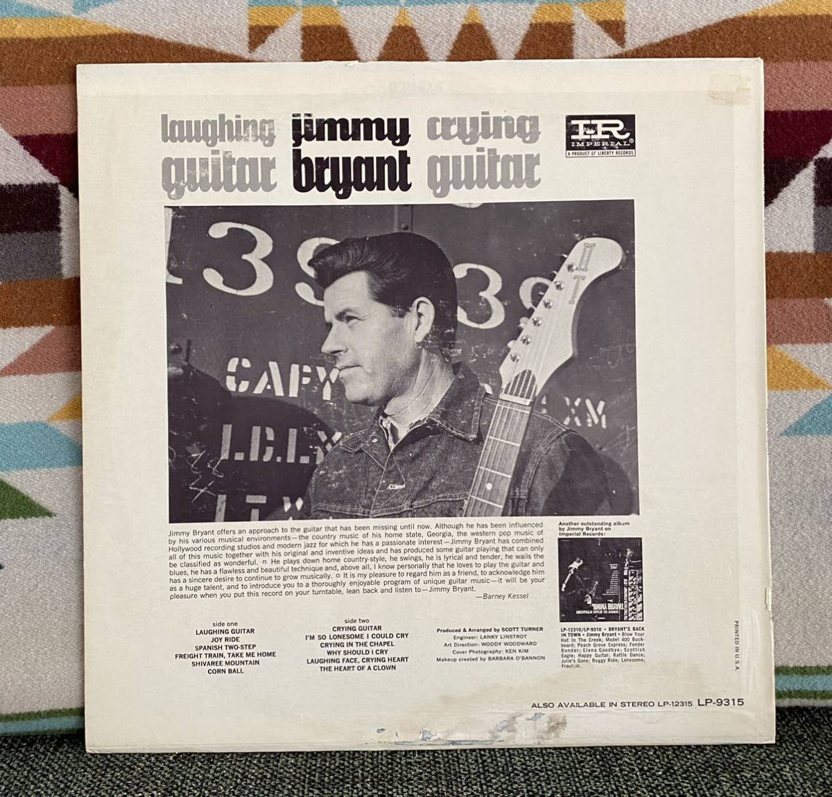 Jimmy Bryant 1966 US Original Mono Guitar Laughing ロカビリー LP Crying  【人気ショップが最安値挑戦！】