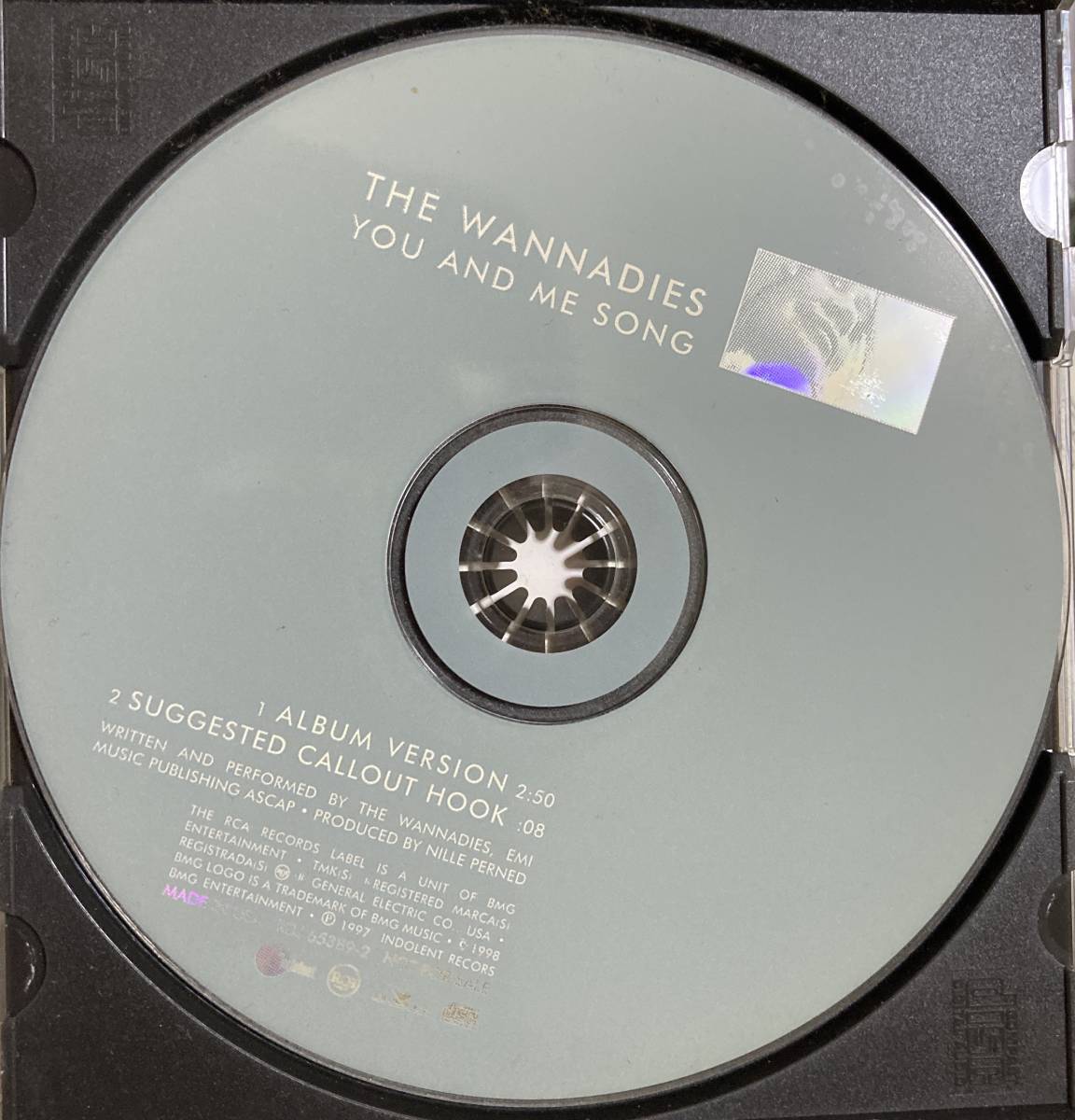 超貴重輸入盤2曲収録CD!!THE WANNADIES ザ・ワナダイズ『YOU AND ME SONG / SUGGESTED CALLOUT HOOK』スウェディッシュポップ めちゃレア♪_画像3