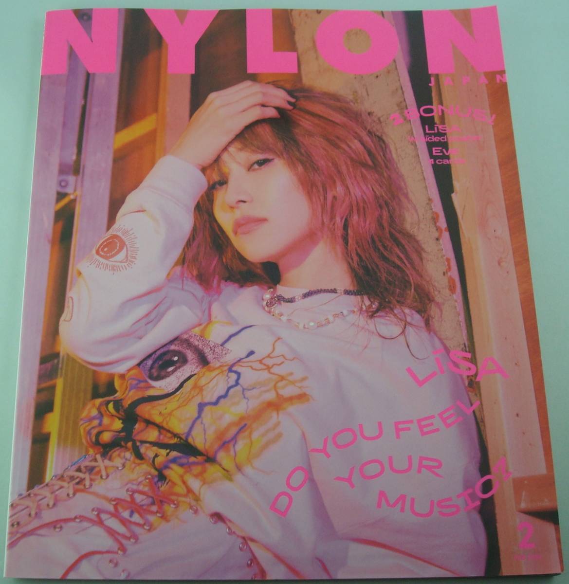 NYLON JAPAN 2021年2月号 LiSA ポスター付き/BABYMETAL 瑛人 伊野尾慧 アヴちゃん(女王蜂) Eve Vaundy 神はサイコロを振らない_画像1