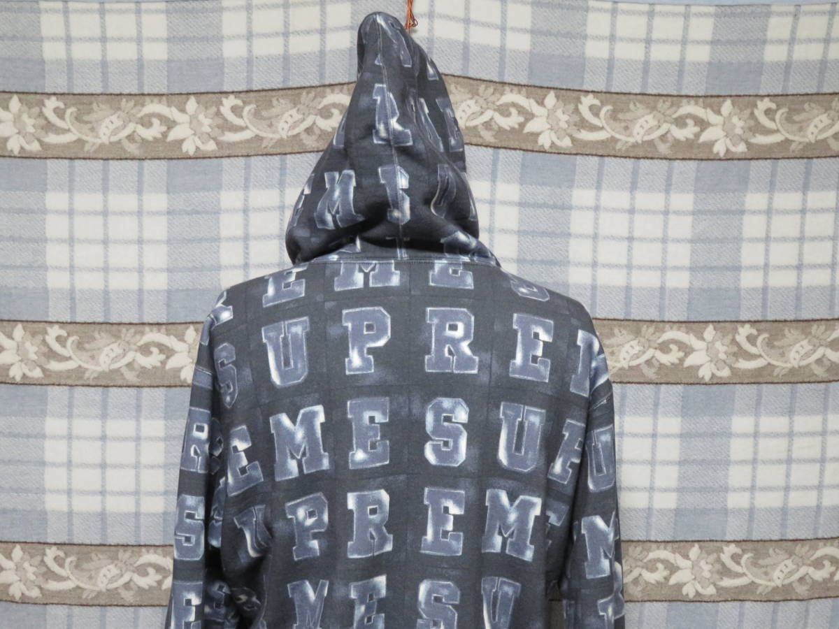 Supreme シュプリ－ム Blocks Hooded Sweatshirt サイズ S ネイビー中古着用感少程度良