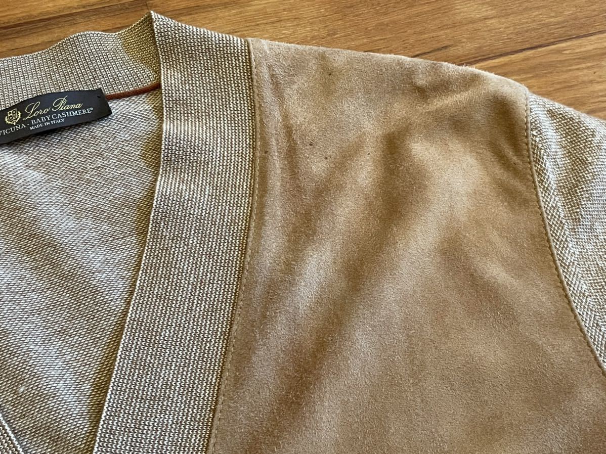ロロピアーナ Loro Piana ビキューナxベビーカシミアxレザー 極上素材