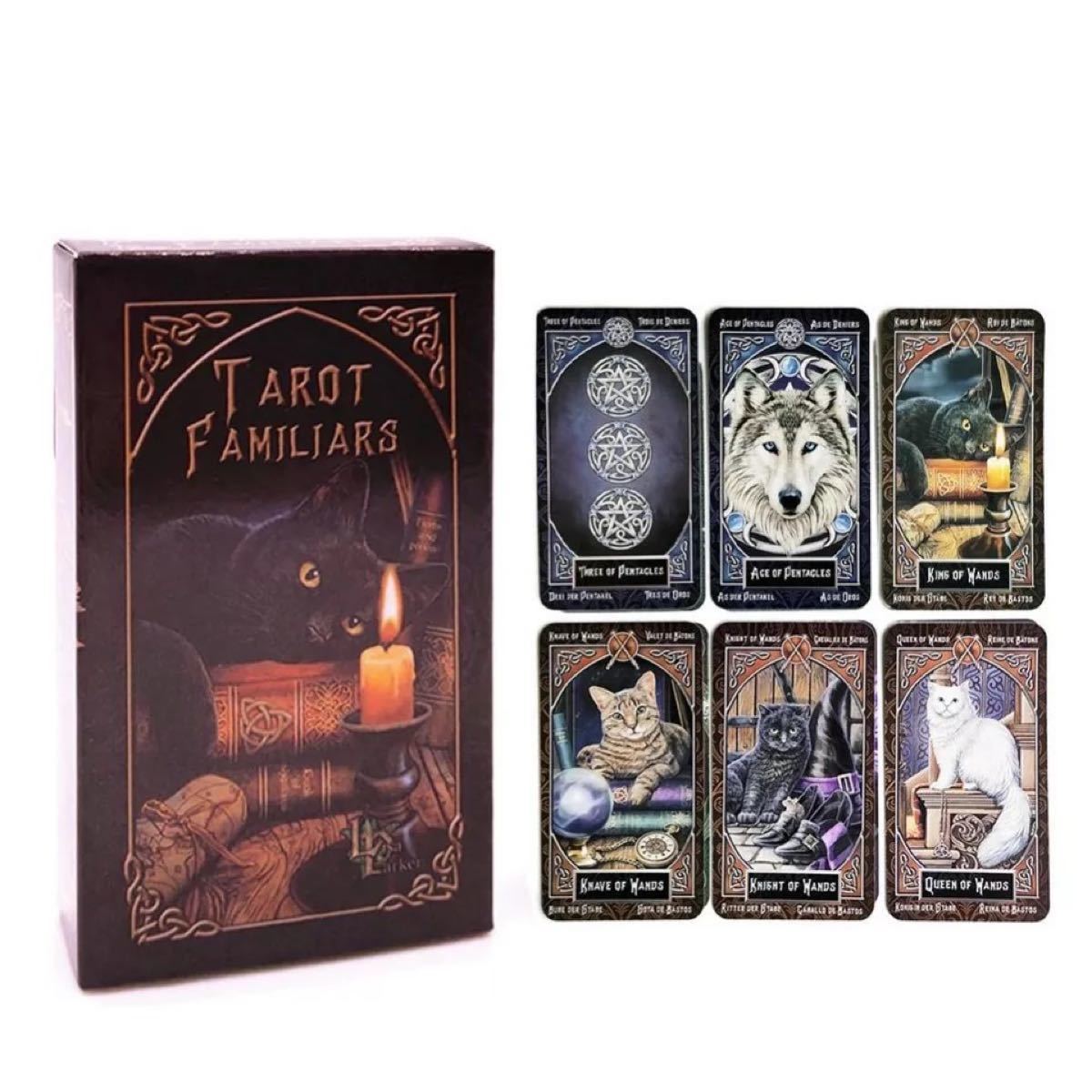 Paypayフリマ タロット ファミリア Tarot Familiars タロットカード 78枚 英語版 マルセイユ版 占い