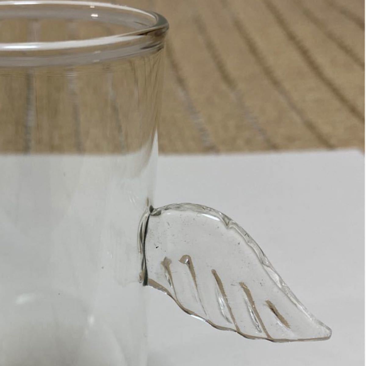 ガラスコップ ４℃  天使の羽グラス