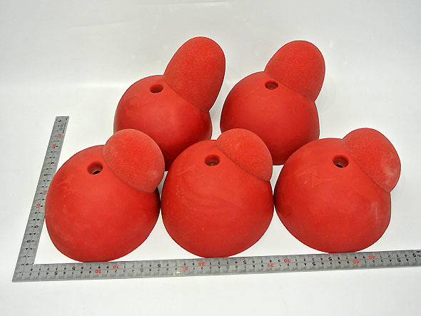 NICORS製 クライミング ホールド ボルダリング Ball Slopers スローパー 赤 UNHSJR_画像1