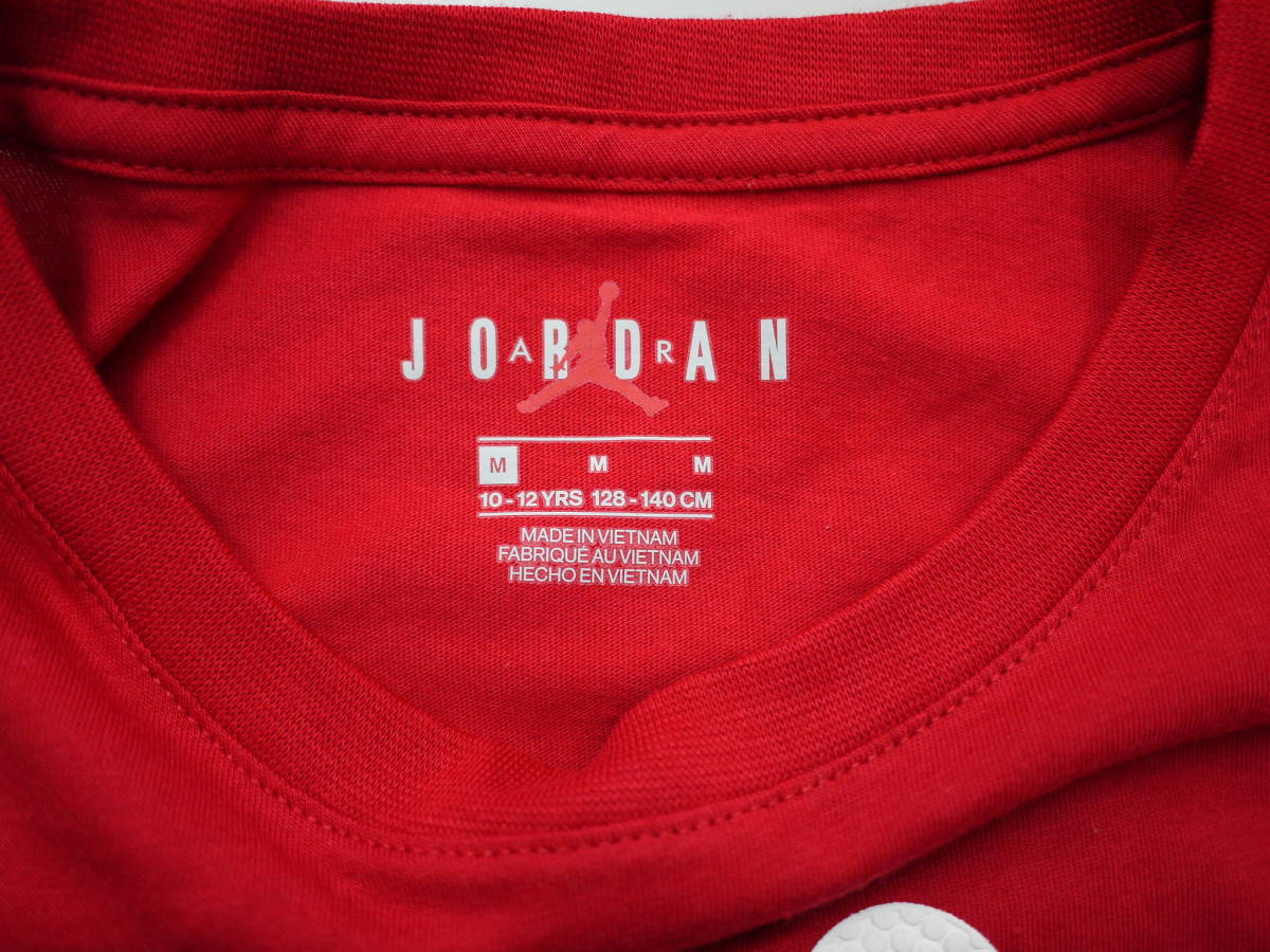 USA/ новый / немедленно *NIKE JORDAN/ Jordan * 10-12T/126-140cm/ Jump man принт половина .. футболка 